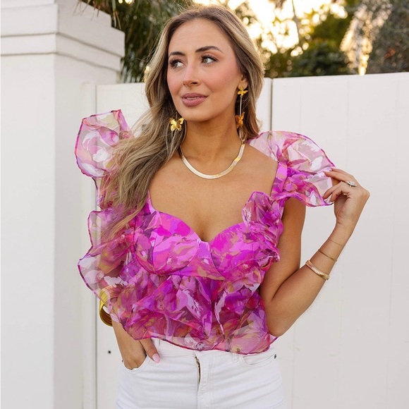 Buddy Love Tops - Buddy Love Madeline Fairy Bustier Crop Top